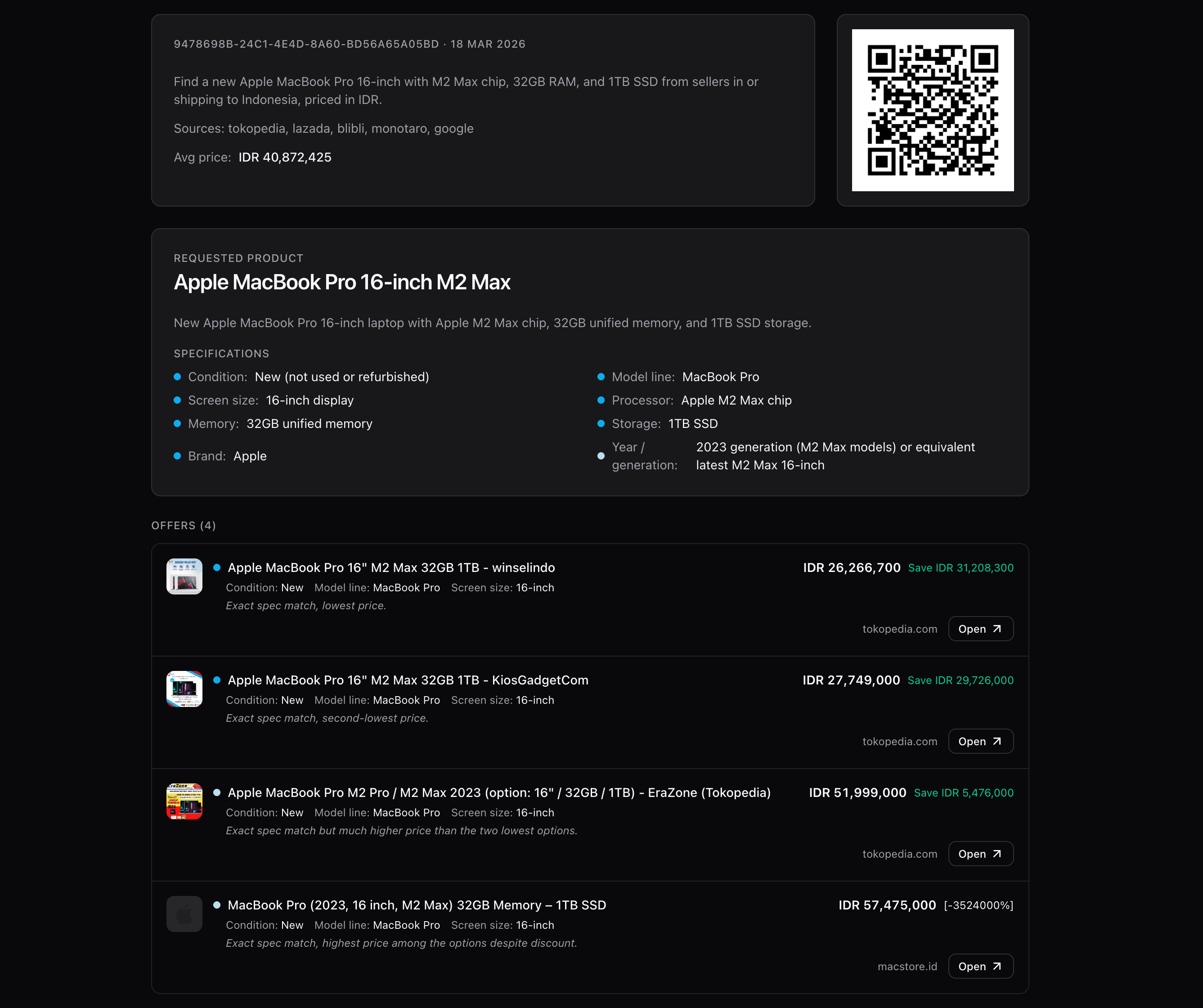 Zinit report example